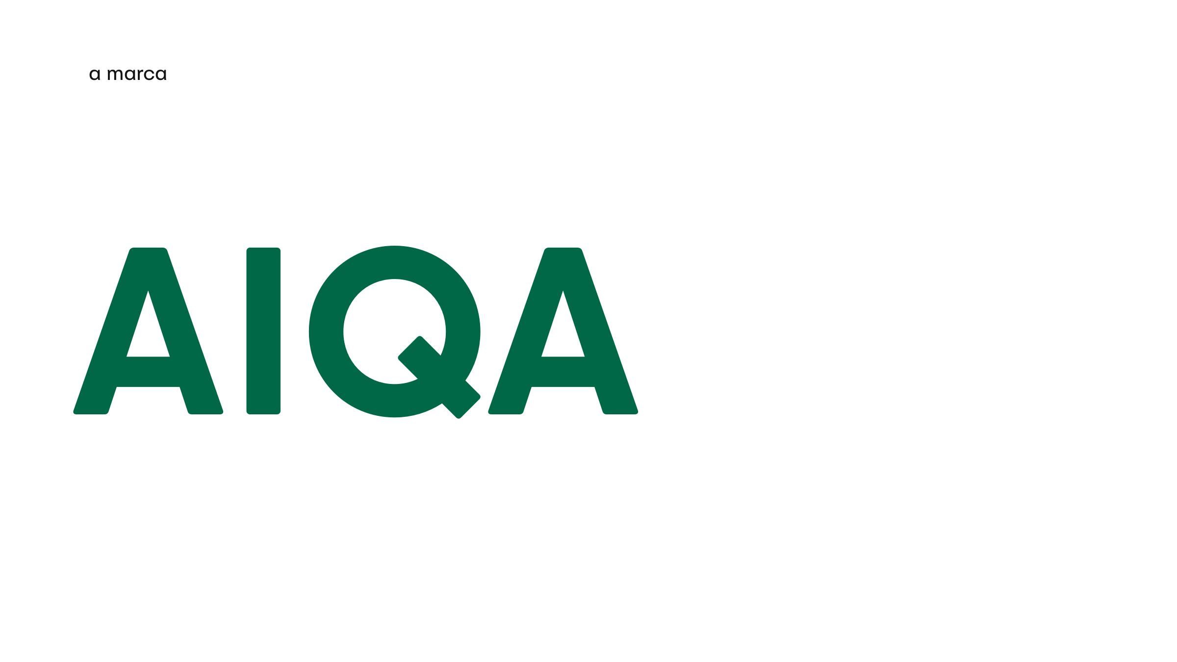 Logótipo tipográfico AIQA